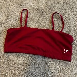 red gymshark sports bra